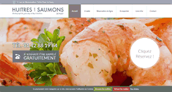 Desktop Screenshot of huitres-et-saumons-de-passy.com